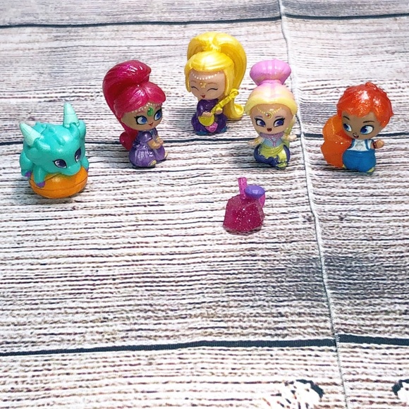Shimmer & Shine Lot of 6 Mini Figures - Picture 1 of 12